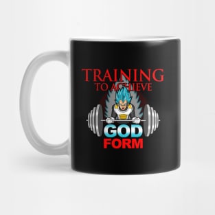 Anime Manga Inspired Gym Training Workout Lifting God Mode Meme Mug